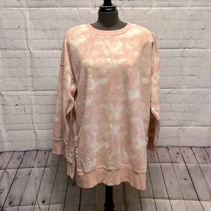 Old Navy Pink Tie-Dye Sweatshirt- Size XL